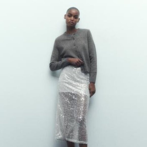 ZARA 100% Wool Knit Cardigan - Picture 2 of 4